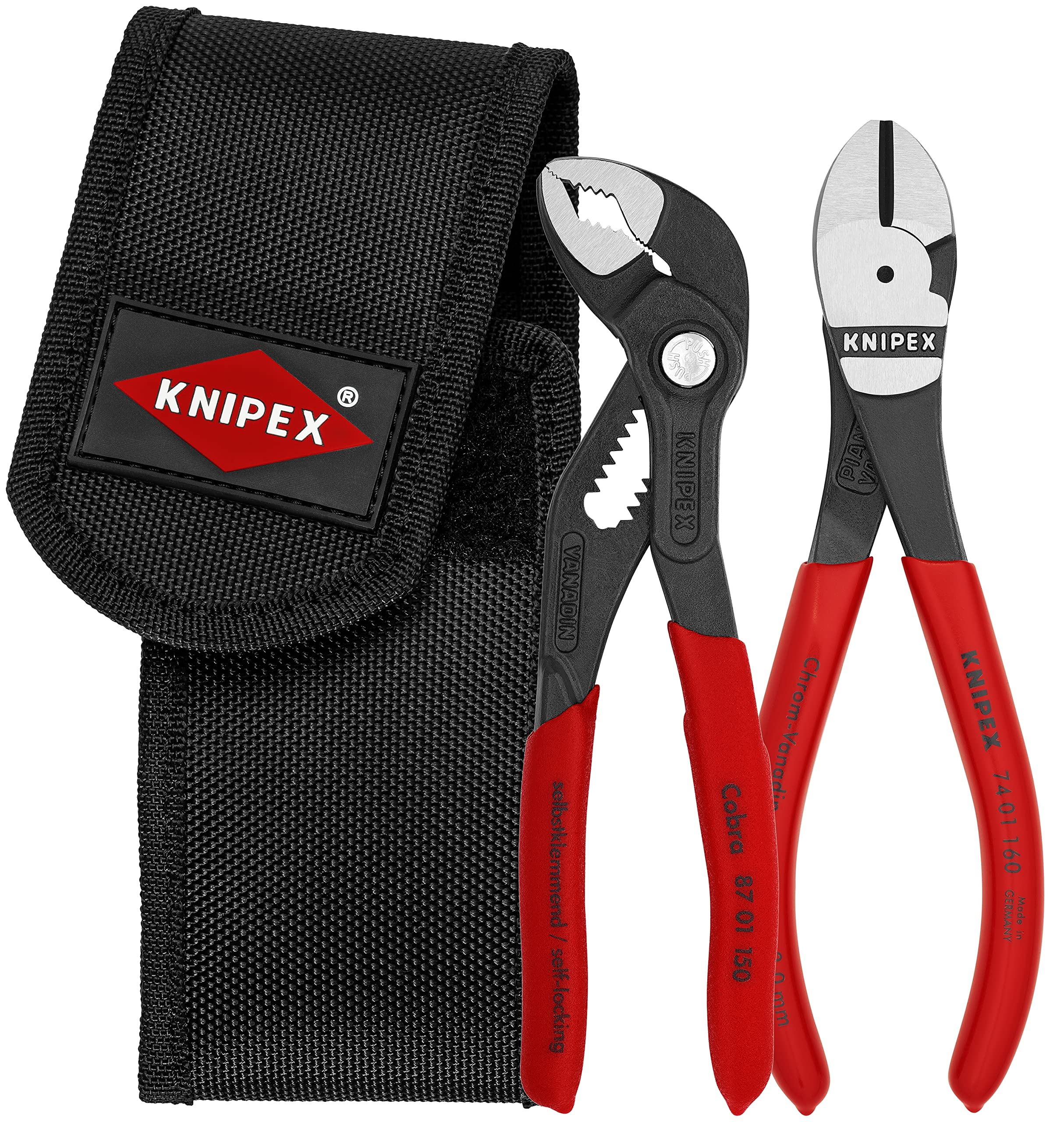 KNIPEX Tools 00 20 72 V02 2 Pc Mini Pliers in Belt Pouch - Amazon.com